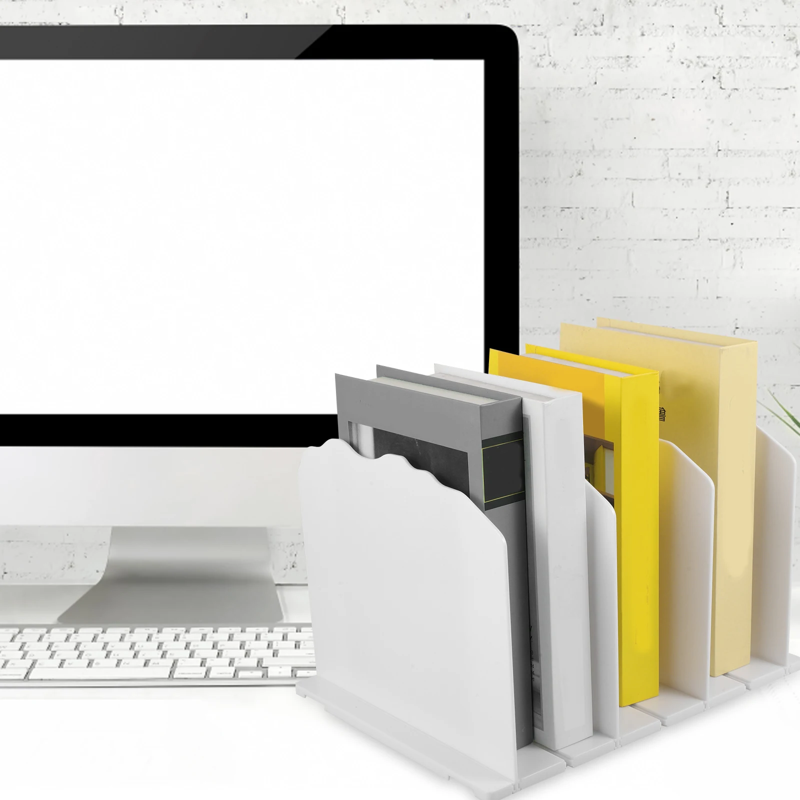 

Transparent Storage Rack Purse ganizer Shelf Bag St Bookend Support Multi Functional Splicing Design Keeps Tidy