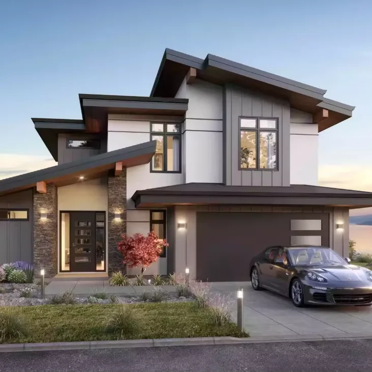 Three Story Modern Light Steel Structure Prefabricated House 2-Story Premium Villas for comfort and Luxury Living
