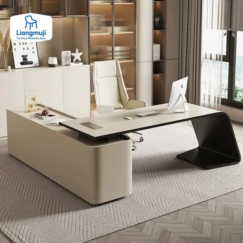 

Storage Luxury Executive Desk L Shape Manager Corner Designer Office Desks Strong Computer Escritorios De Oficina Home Office