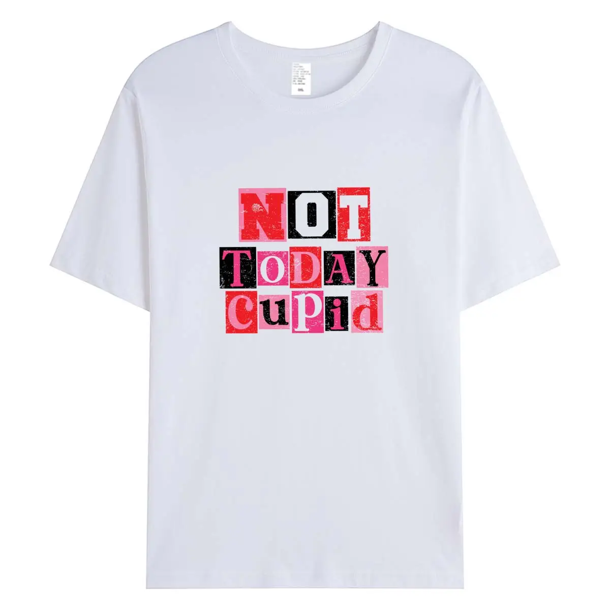 

2026 New Tees Oversized 100% Cotton T Shirts Clothing Tops Short Sleeve Women Summer Tshirt Anti Valentines Day Graphic T-shirt