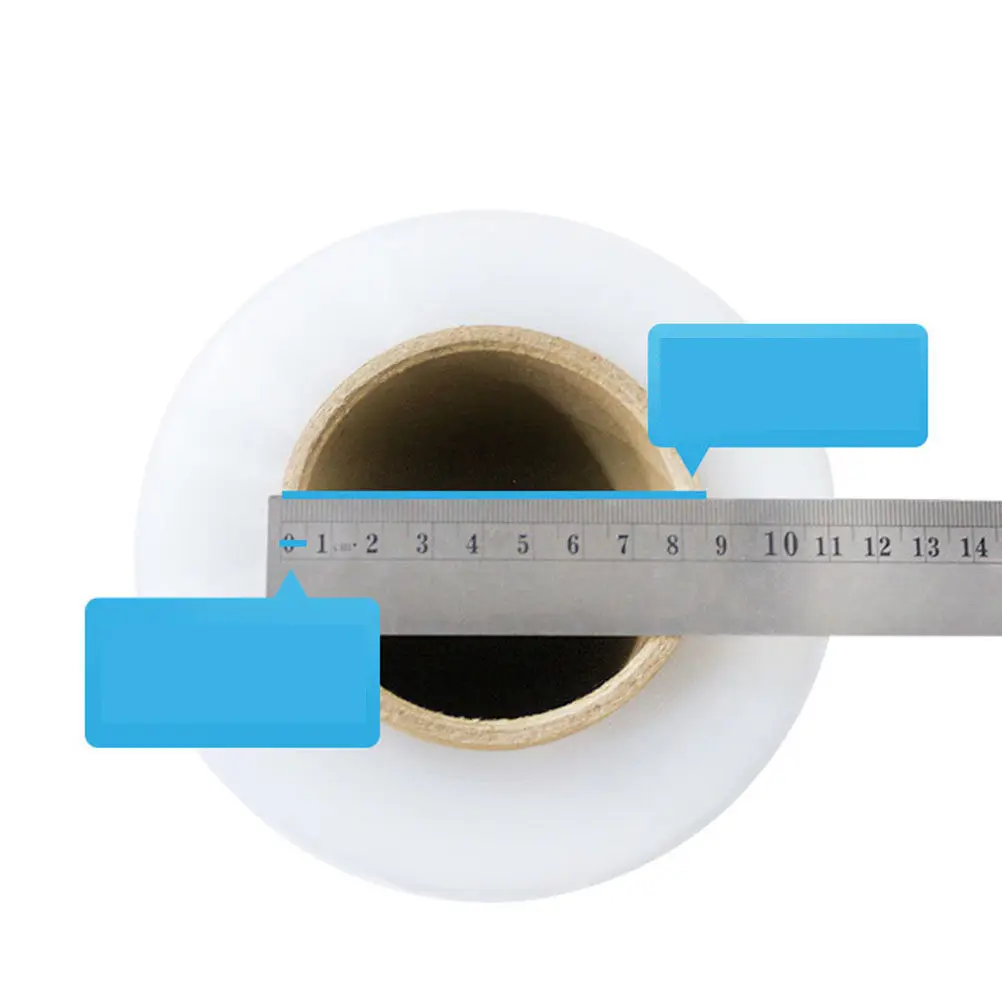 1 Roll Stretch Film Wrap Transparent Self-Adhesive Packing -Resistant Clear Pallet Shrink Film for Home Warehouse