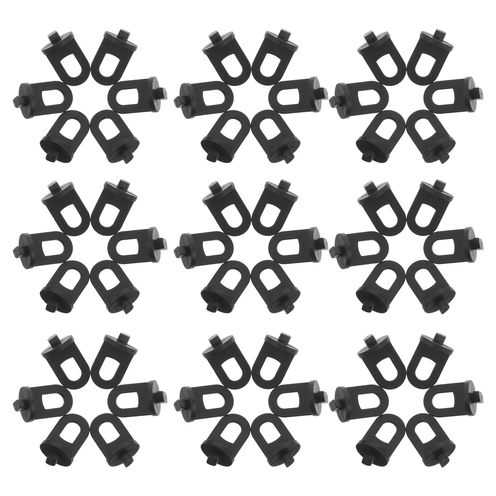 

100Pcs Greenhouse Sliding Ring Clamps Heavy Duty Plastic Plant Support Clips for Hanging Pots Garden Indoor Outdoor Vertical