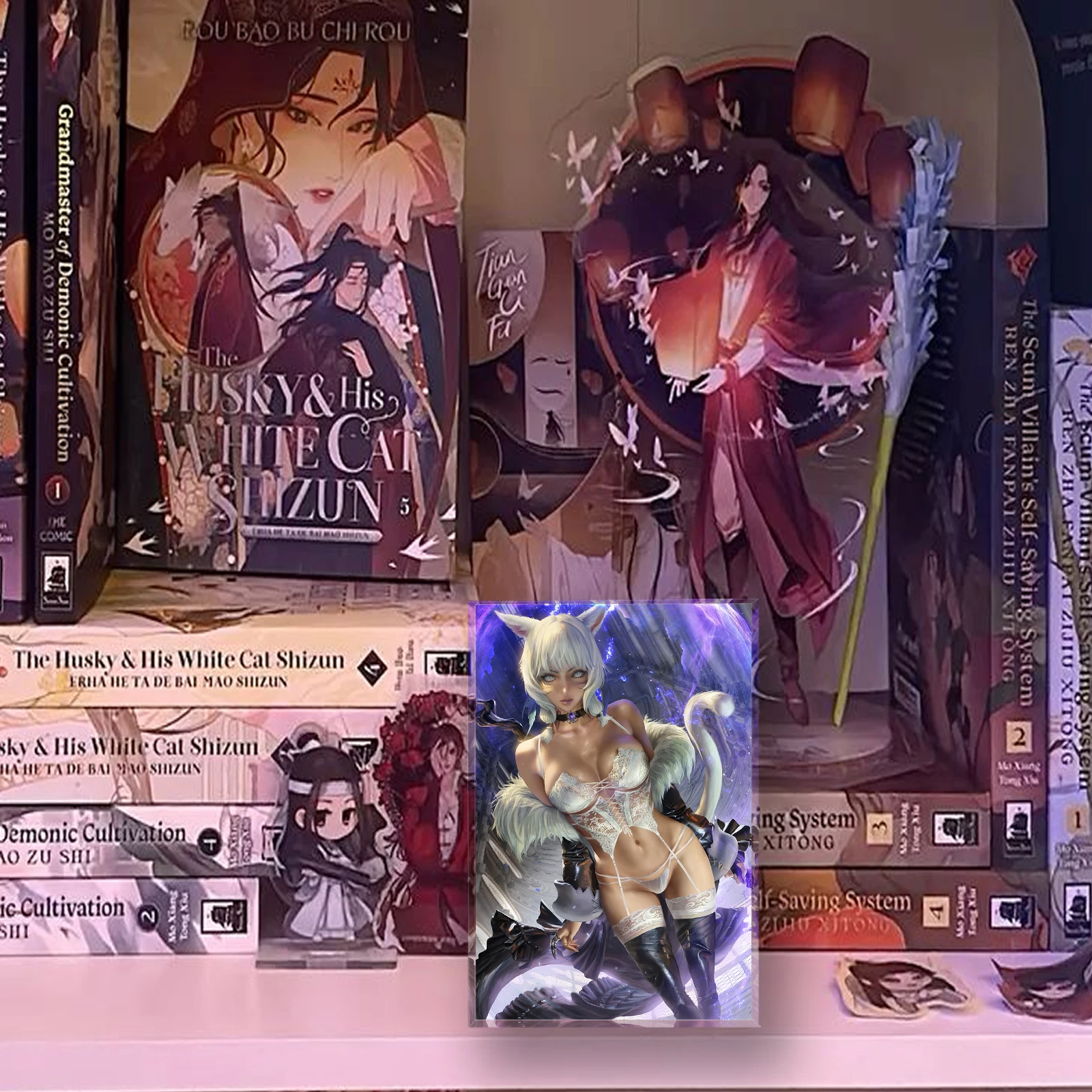 ملصق مكتب Hentai Y'shtola Waifu، كتلة أكريليك أنيمي Catgirl المثير FFXIV، هدية قابلة للجمع للرجال، Otaku #4