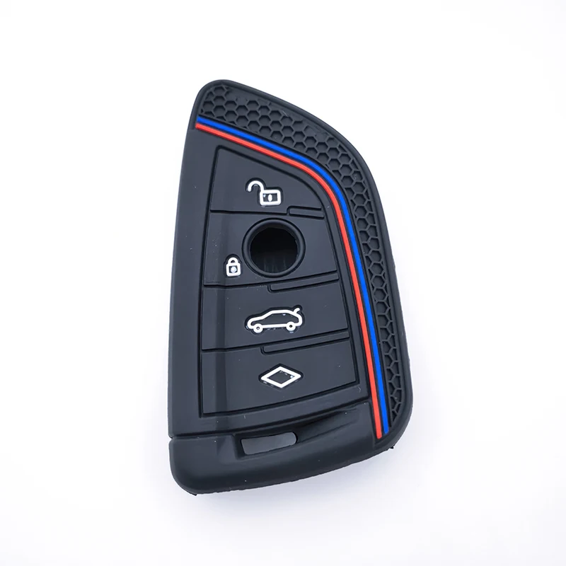 For BMW F30 F31 F32 F34 F20 F21 F07 F10 1 3 5 7 Series X1 X3 G01 X4 G02 X5 F15 F16 M3 M4 Silicone Car Key Case Cover Shell Fob