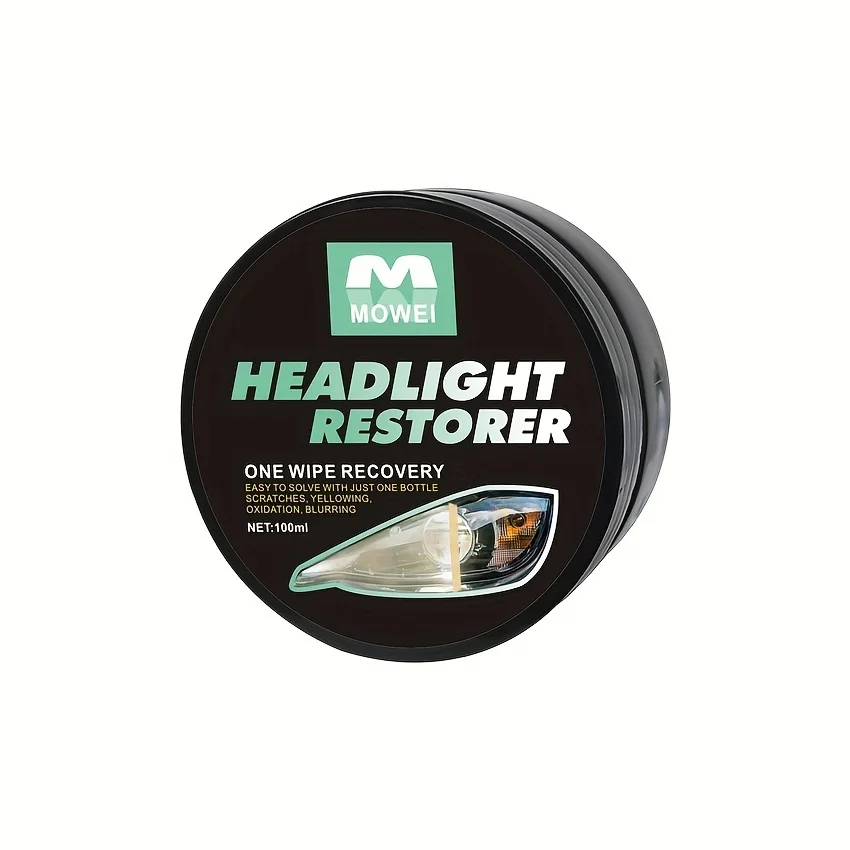 Quick-Fix Car Headlight Restorer - 3.38oz, Scratch Yellowing Repair, Easy Polishing Coating for Enhanced Visibility