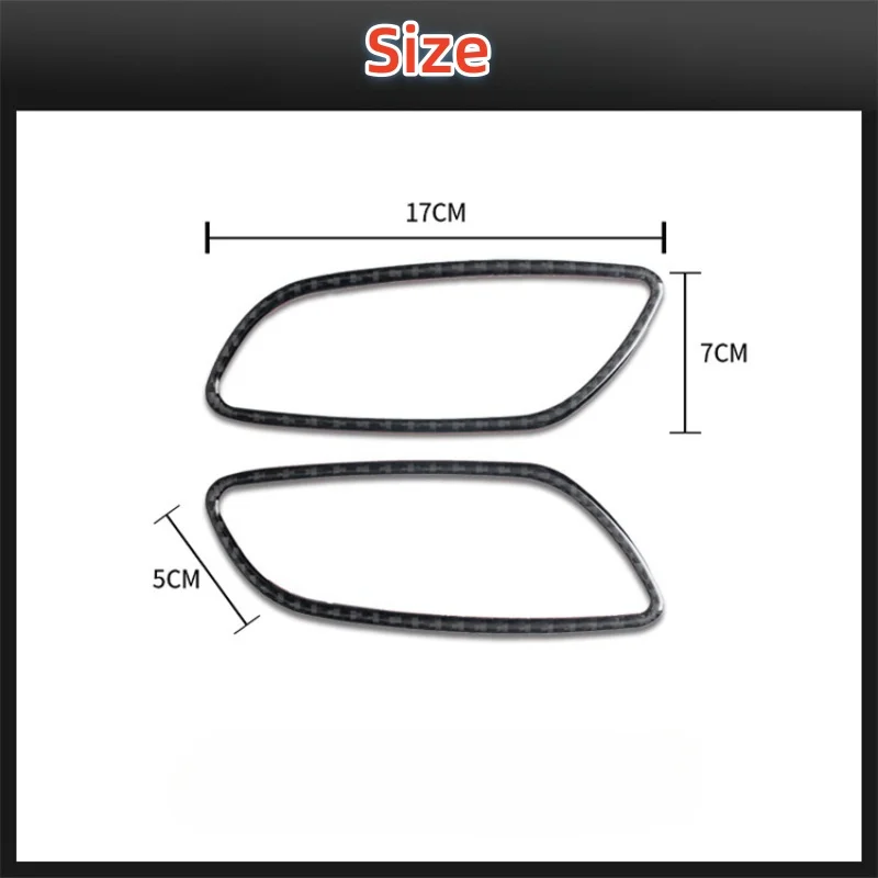 For Audi TT 8n 8J MK123 TTRS 2008-2014 Carbon Fiber Inner Door Handle Frame Trim Sticker Car Interior Decoration Accessoire