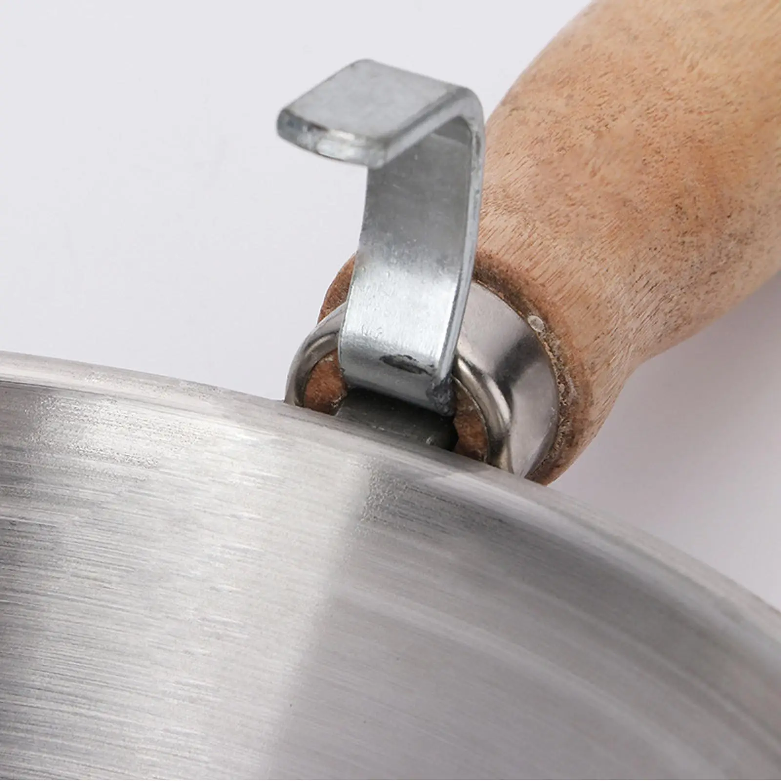 Cement Bucket Scoops Wooden Handle Construction Tool Bowl for Plastering