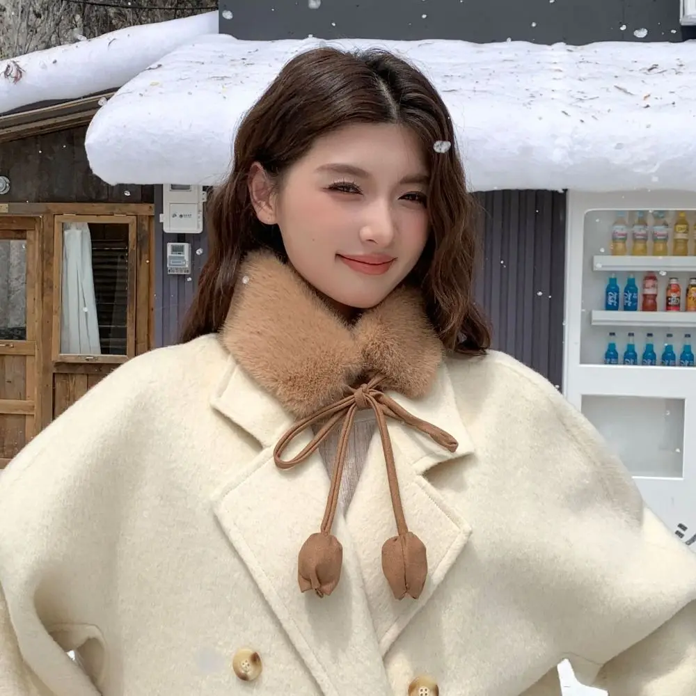 protetores-de-orelha-de-pele-de-coelho-doce-bandana-tulipa-flor-tether-cachecol-quente-multifuncional-cor-solida-pele-pescoco-mais-quente-uso-diario