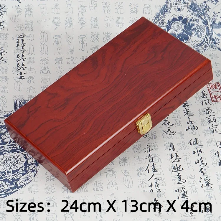 

24cm Vintage Imitation Mahogany Baking Lacquer Wooden Box Incense Cigarettes Cigarettes Chips Cigarettes Stick Packaging Box