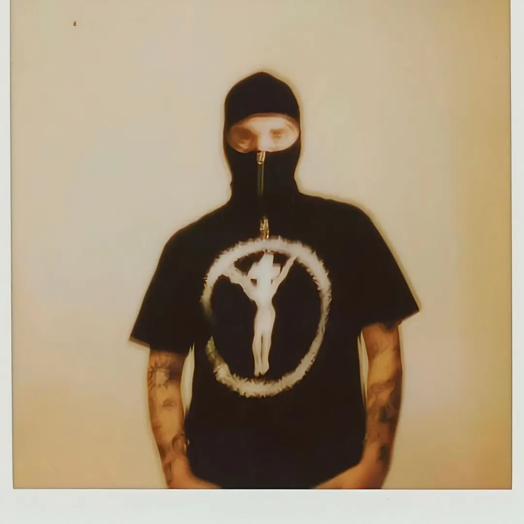 تي شيرت West Coast Tattoo Fyzc Bandit Print Trendy Street Hip-hop Niche Limited Edition Chicano