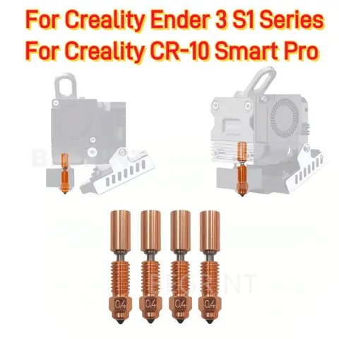 For Creality Sprite Extruder Pro kit Quick-Swap Nozzle Copper Titanium for  Ender-3 S1 Series CR-10 Smart Pro