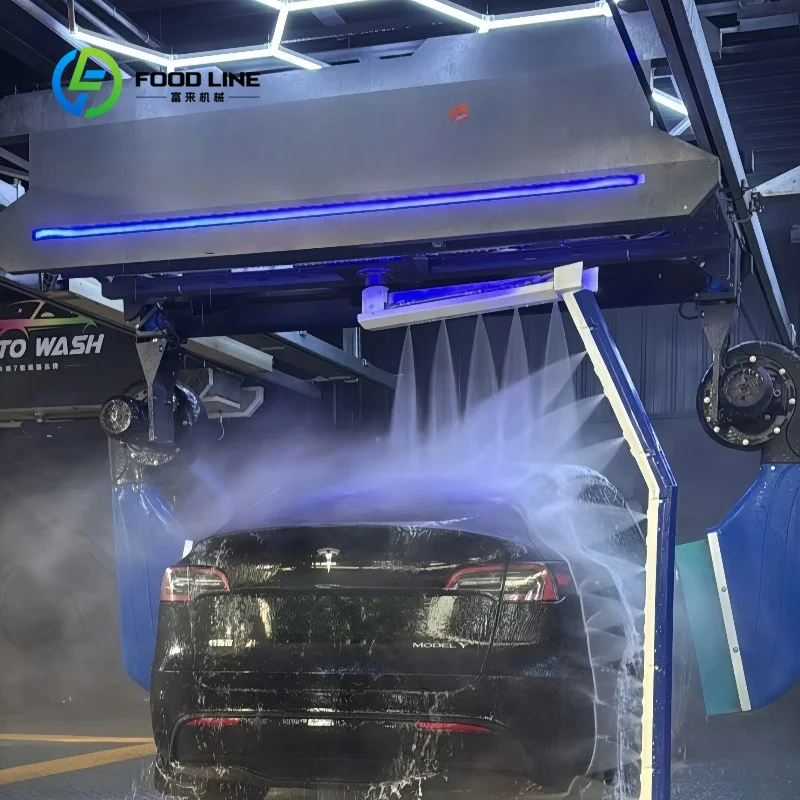Parking Lot Dedicated Fully Automatic Touchless Car Washer High Pressure Colorful Washing Fast Drying Commercial Equipment