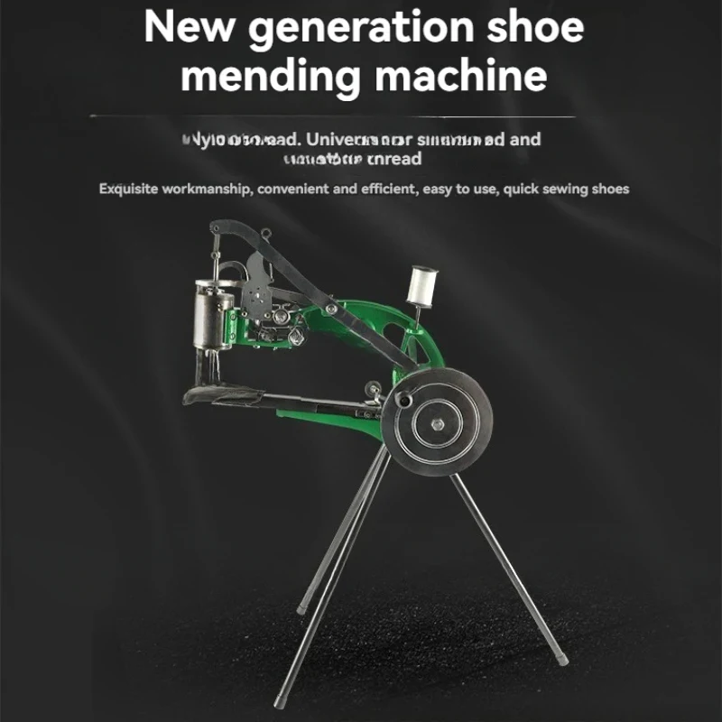 , Heavy Duty Hand Shoe Repair Mending With Needles, Manual Sewing Machine For Leather Bags Cloth
