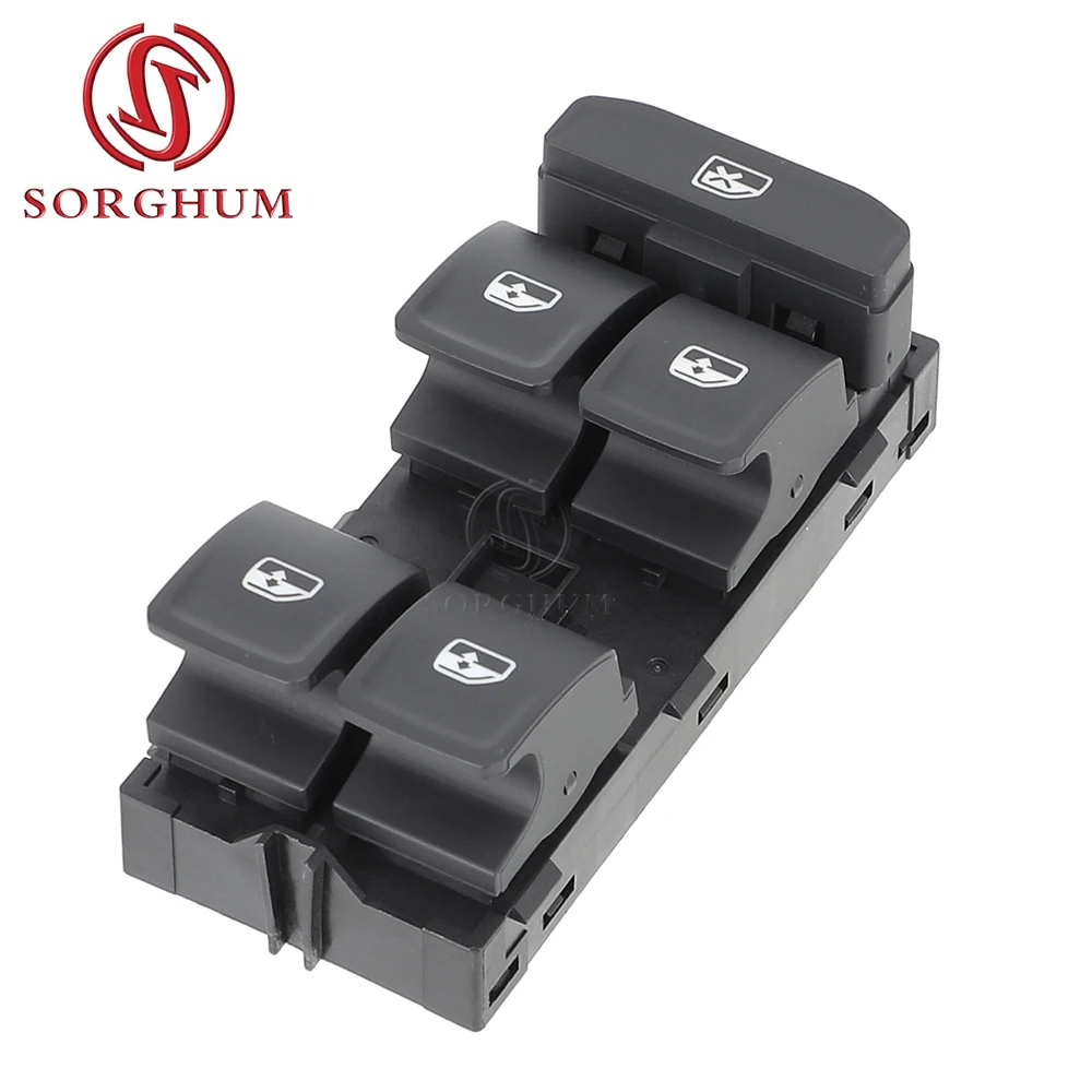 مفتاح نافذة الطاقة من SORGHUM أمامي يسار 5JB959857 6V1959857 لسكودا رابيد فابيا 2013-2020 12 دبابيس ملحقات السيارات