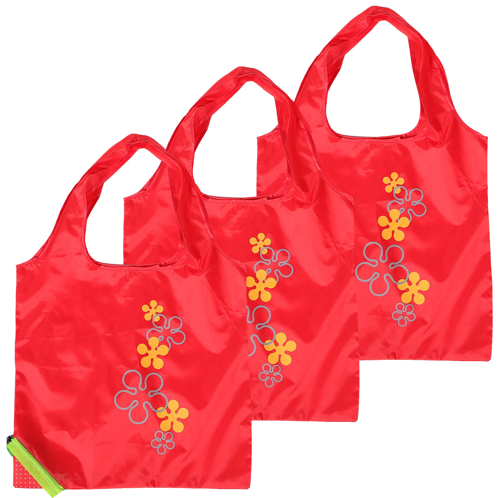 

3 pcs Foldable Fruit Bags Reusable Tote Eco Friendly Storage Shopping Grocery Event Retail Take Out Gift Bags Lightweight