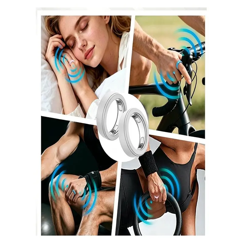 3 Pack Silicone Ring Protector Cover For OURA Ring 5, Ultra-Thin Ring 5 Smart Ring Sleeve(Size:6-9)-AEF7