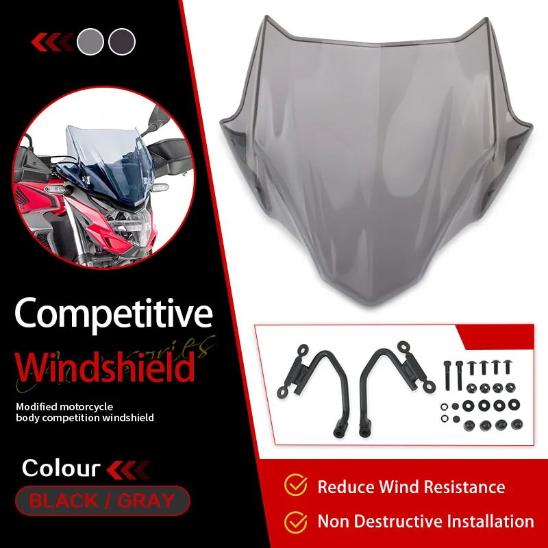 

Motorcycle Racing Sports Front Screen windshield Fairing Windshield For HONDA CB400F CB500F CB 400F 500F 2016-2023