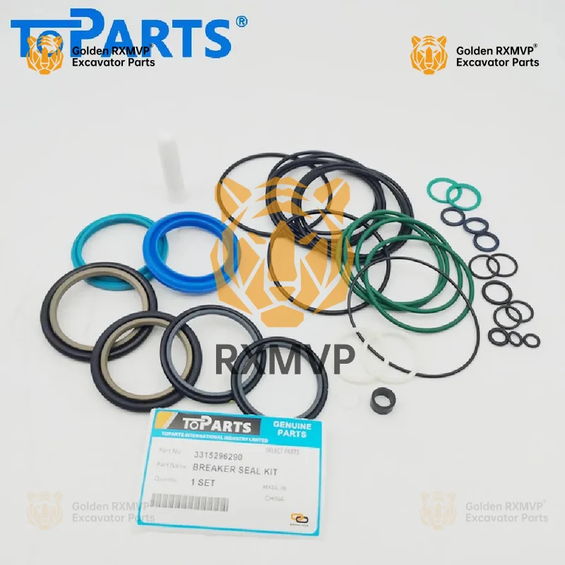 For 3315296290 Atlas Copco Sb102 Hydraulic Breaker Seal Kit 3382070208