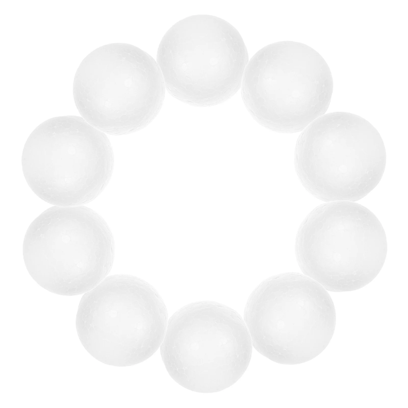 

50Pcs Foam Craft Balls White Solid Polystyrene 6Cm Round Spheres DIY Wedding Decor Christmas Holiday Party Supplies