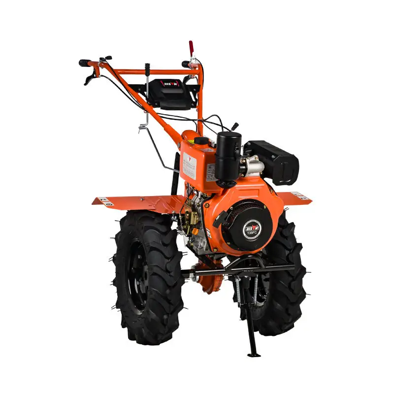 High Quality Farming Power Tiller 10HP Agricultural Diesel Plough Cultivator Grass Cutter Mini Weeder