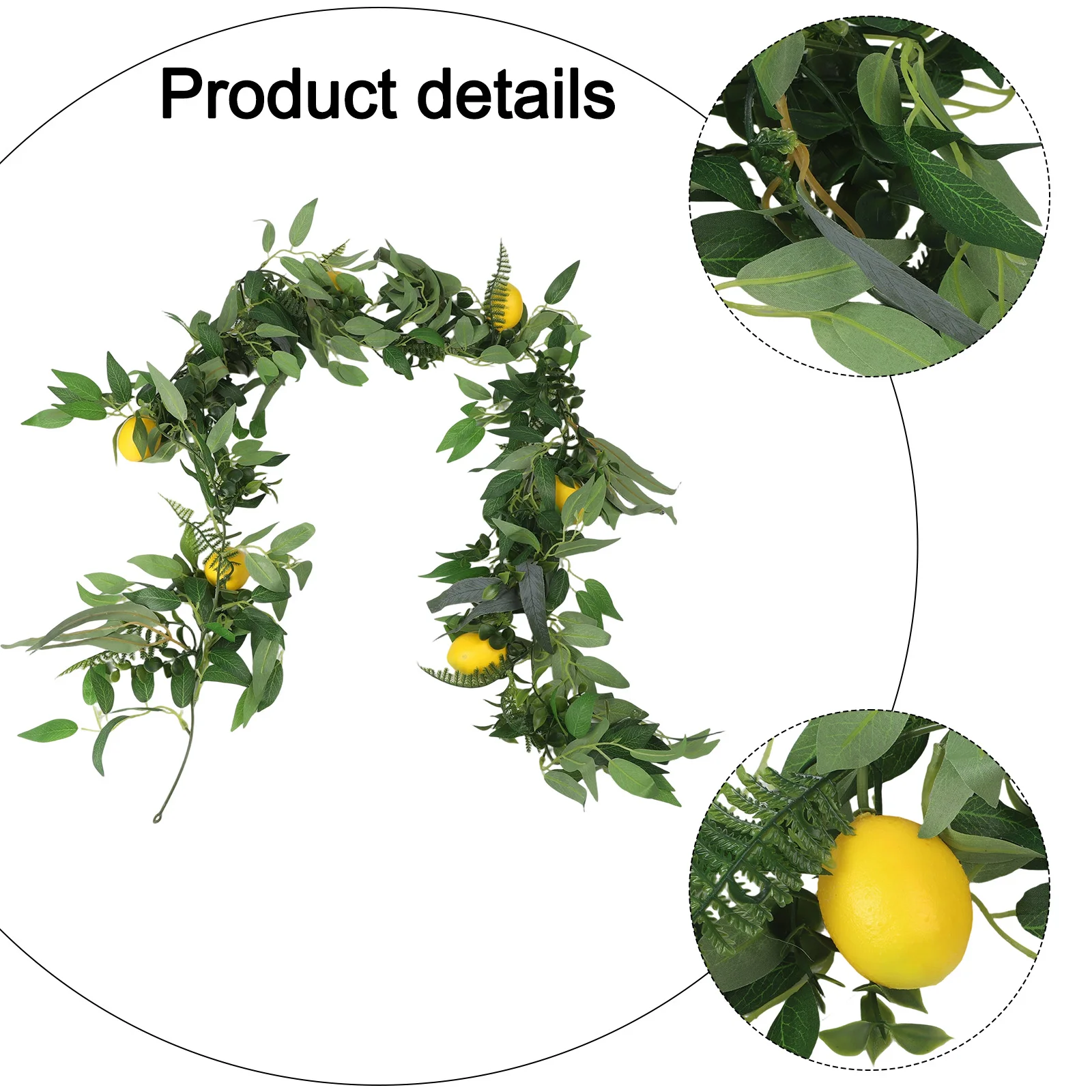 

Реалистичная искусственная лимонная лоза, центральный декор, декор для вечеринки, лимонная лоза, материал PPC, реалистичный внешний вид, яркое прикосновение