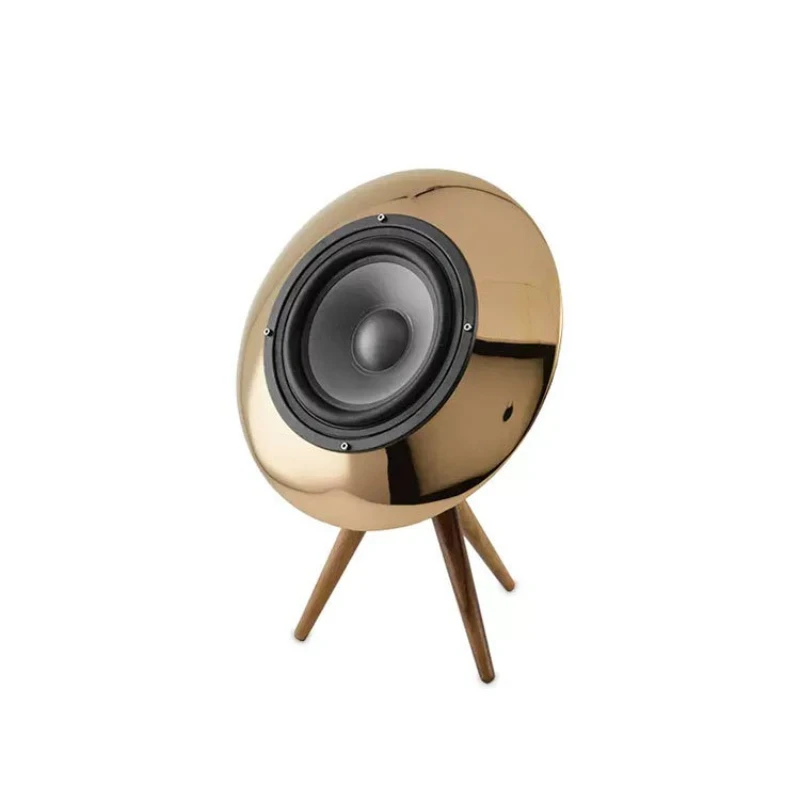 

Simple and modern metal light luxury speaker, subwoofer desktop living room soft retro ornament