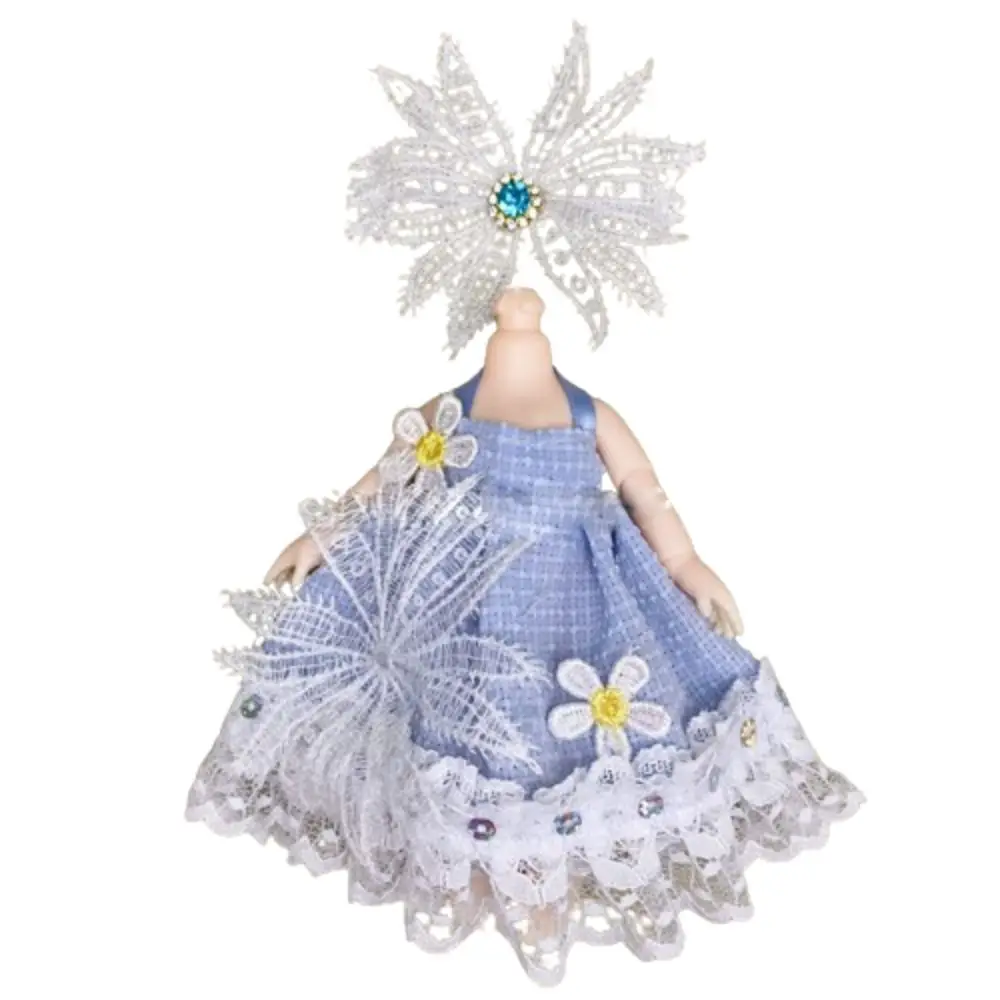 

Replacement Outfit 16cm Doll Clothes Suit Sweet Skirt Changing Doll Winter Dressup Skirt Cartoon Plush Patch Cute Clothes Set