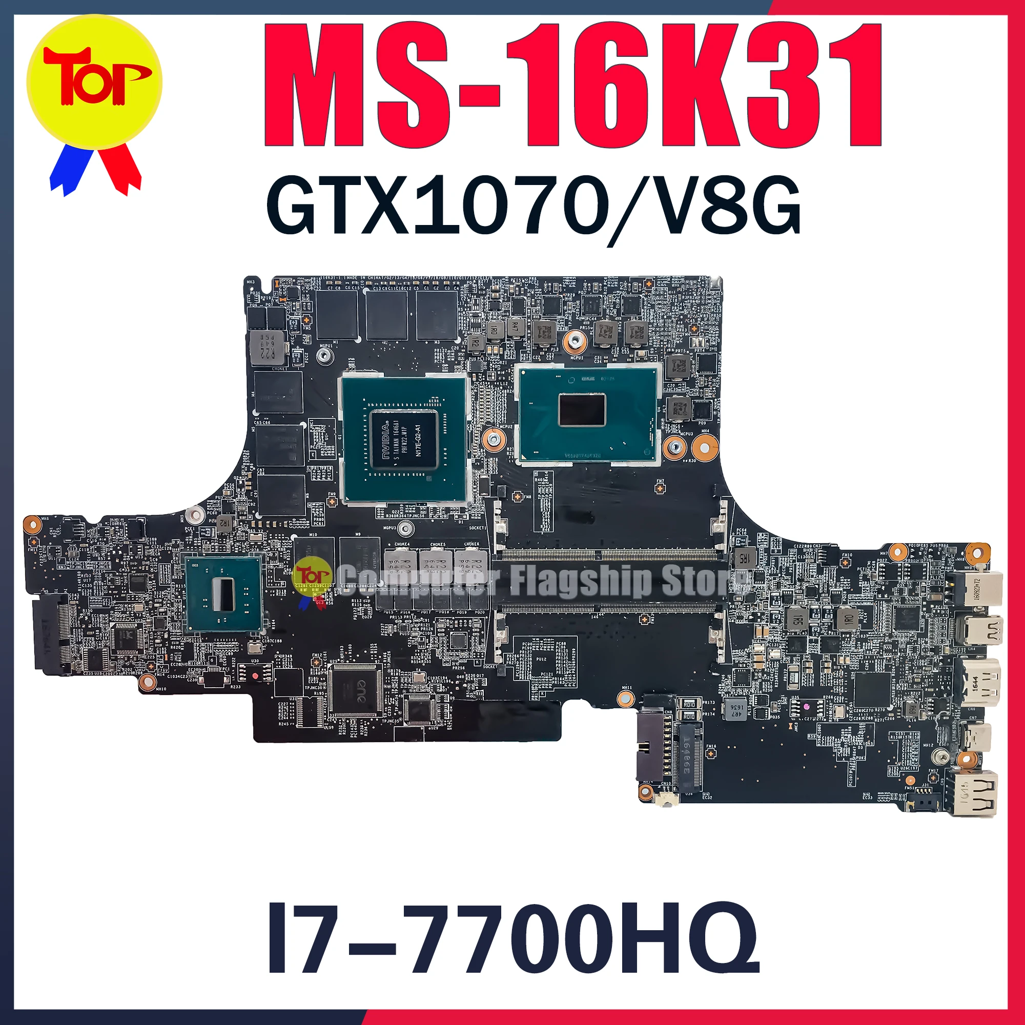 

Материнская плата для ноутбука MSI MS-16K31 GS63VR GS73vr WS63 7RK MS-16K3 системная плата 100% Testd Быстрая доставка