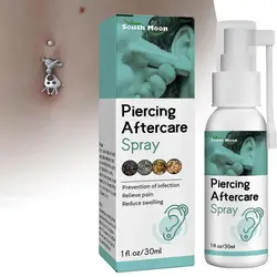 Piercing Aftercare Spray Effective Earring Cleaning Solution Cleaning Supplies to Cleanse and Soothe Swelling Irritated Skin