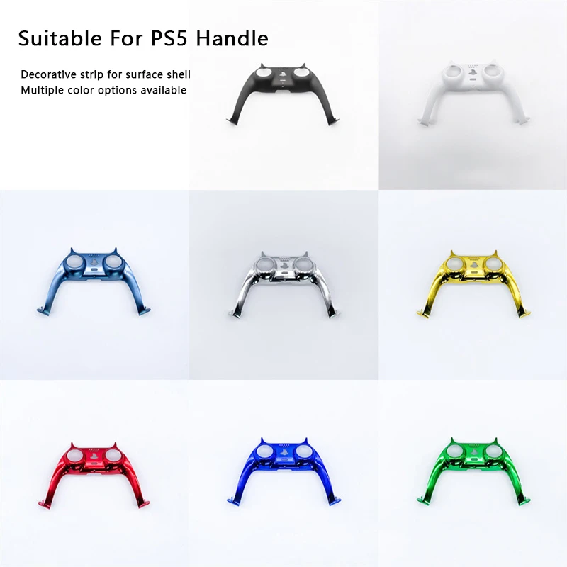 For PS5 handle Face shell decorative strip Carcasa delantera para mando de for PS5 cubierta de piel para mando tira decorativa