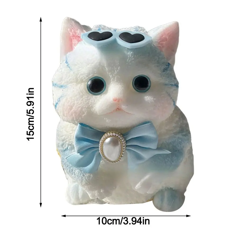 Leuke zachte knijpkat Cartoon Slow Rebound Cat Squishy Fidget Stressverlichting Decomprimerend voor volwassenen