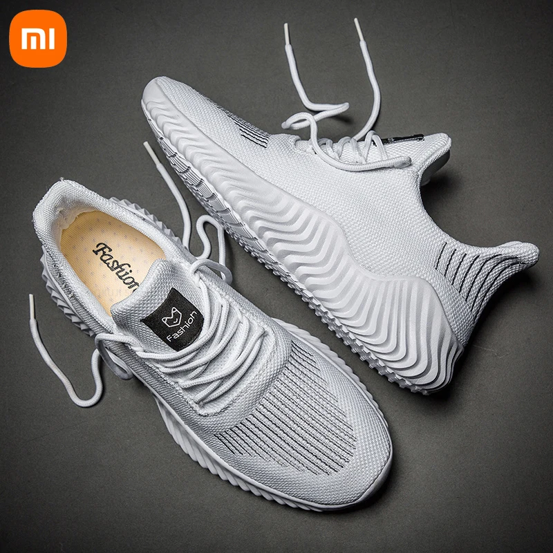 New Xiaomi Shoes Men High Quality Male Sneakers Breathable White Fashion Gym Casual Light Walking Plus Size Footwear Spring Hot