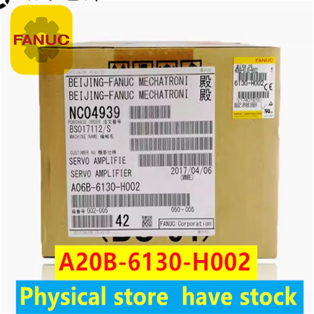 A06B-6130-H002  Original old used Free shipping Fanuc driver used/new in-stock inventory A06B-6130-H002