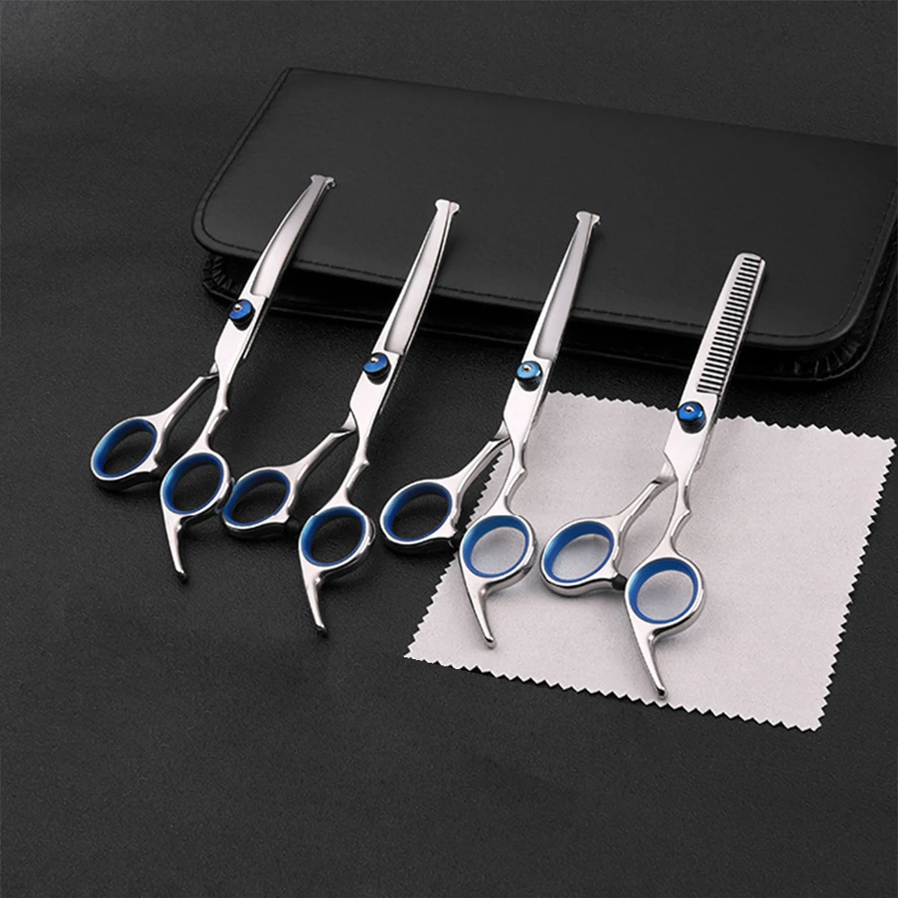 1PC 6-Inch Teddy Dog Hair Scissors Pet Scissors Clean Grooming Tools Safe Round Head Scissors