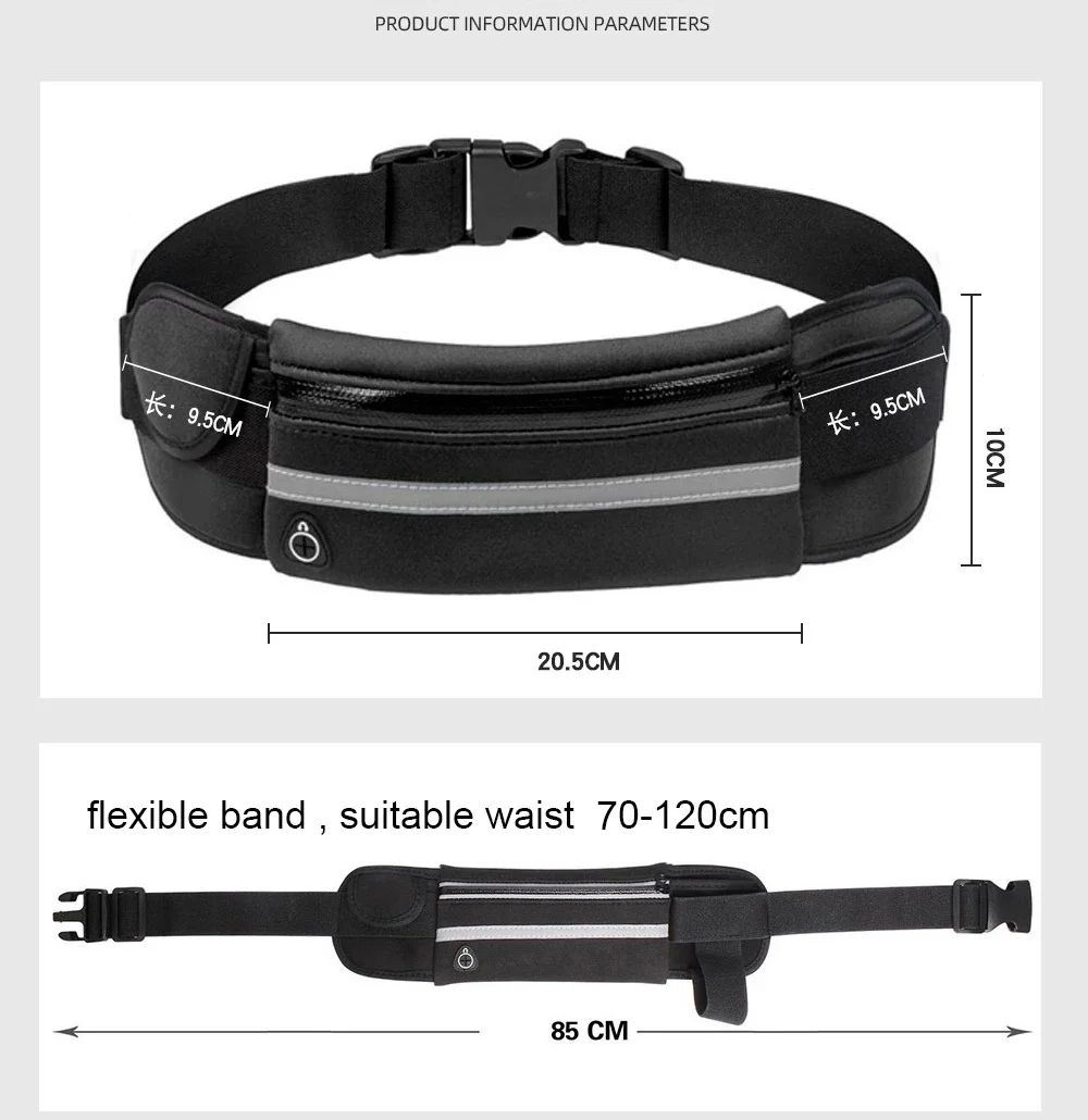 Men Women Waistbag Marathon Running Outdoor Riding Fitness With Water Bottle Waterproof Phone Sport Male Female Belt Waist Bags