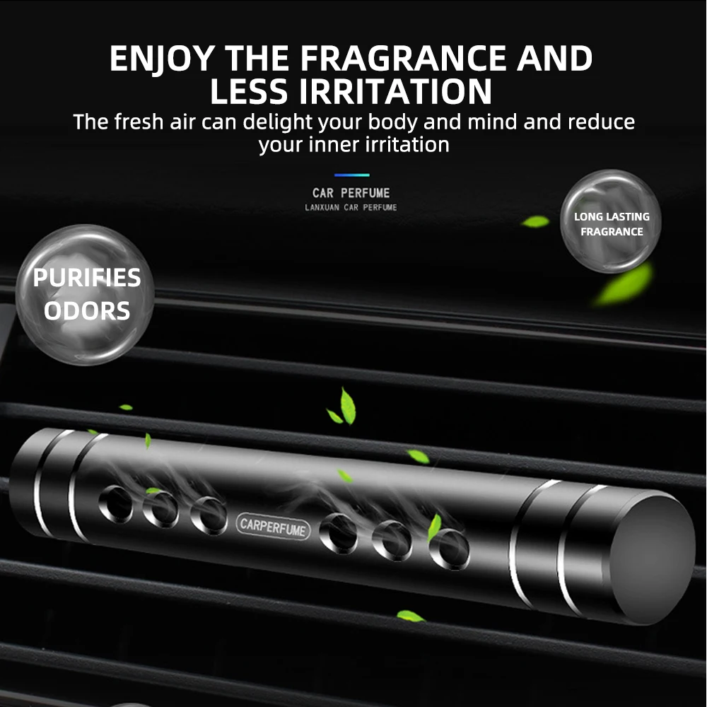 Car Fragrance Clip Air Vent Essential Oil Perfume Diffuser Air Freshener Outlet Aromatherapy Flavoring Aroma Perfume Kit