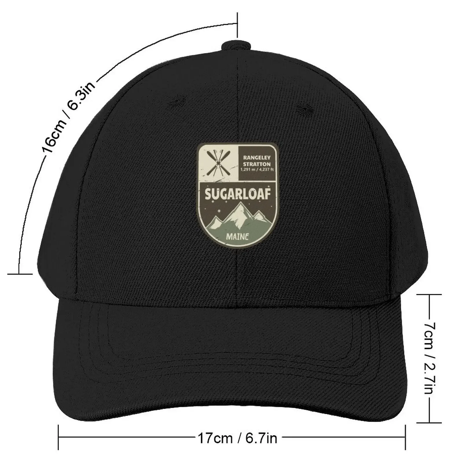 Sugarloaf Rangeley Stratton Maine Baseball Cap Military Tactical Cap fashionable Men Golf Wear Women's