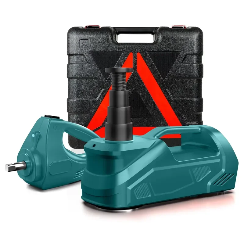 5T 12V 3 in 1 Electric Hydraulic Car Jack with Air Compressor Impact Wrench Portable Auto Repair Kit for SUV Truck Sedan