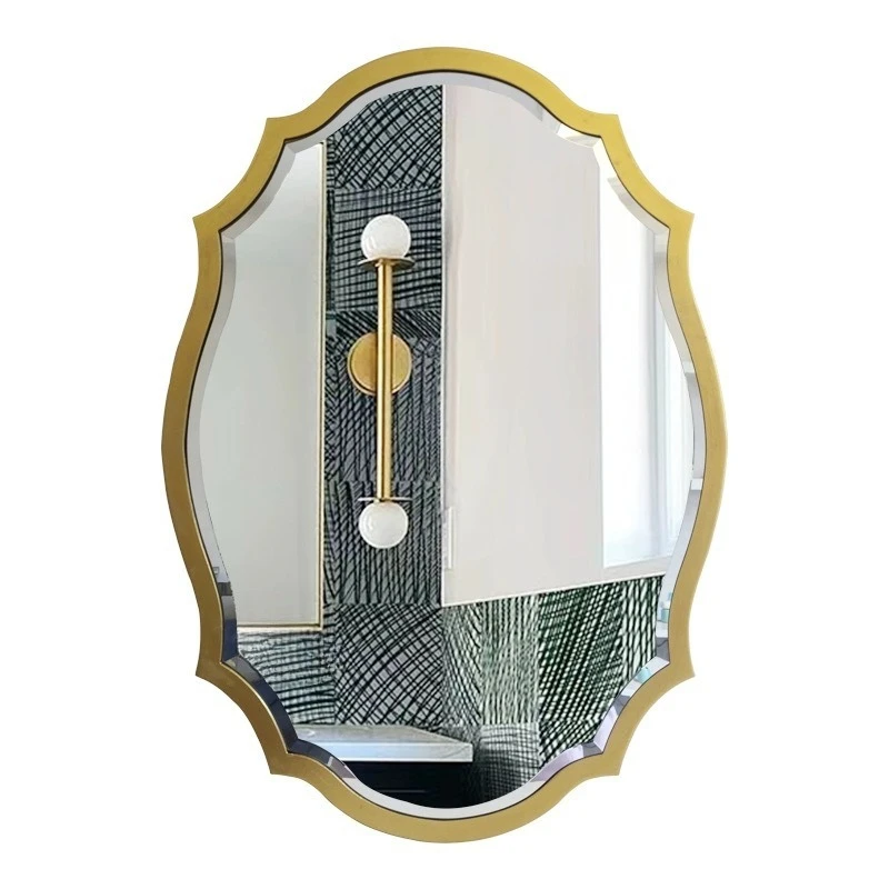 table makeup mirror light luxury dressing wall hanging decorative mirror bathroom bathroom wall hanging