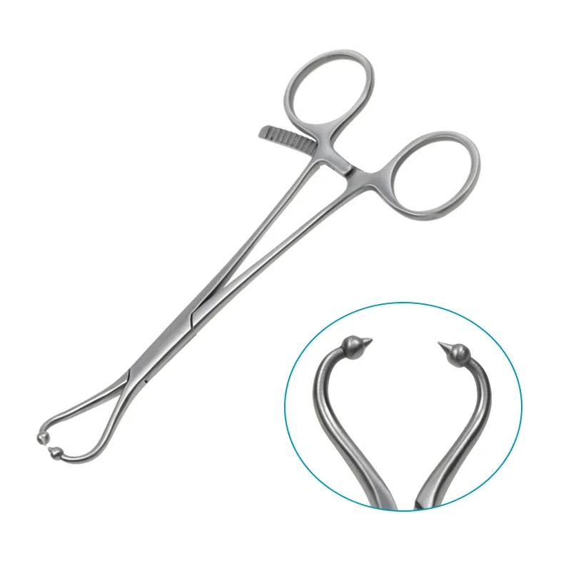 

1pcs Reduction Forceps Plate Holding Tool with Ball Tip Orthopedic Veterinary Instrument Stainless