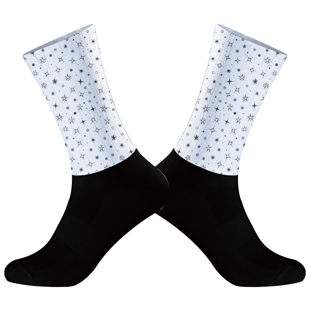 Chaussettes de sport de compression pour vélo, chaussettes de course en plein air, chaussettes de cyclisme, moulage intégral, chaussettes de vélo high-tech, nouveau, 2024