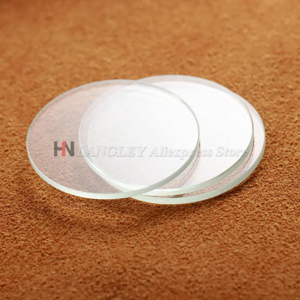 ساعة مستديرة الزجاج استبدال شقة 1.5 مللي متر سميكة في أقطار 28-38 مللي متر كريستال شفاف 1/2/5 قطعة 29 مللي متر 30 مللي متر 31 مللي متر 32 مللي متر 34 مللي متر 36 مللي متر