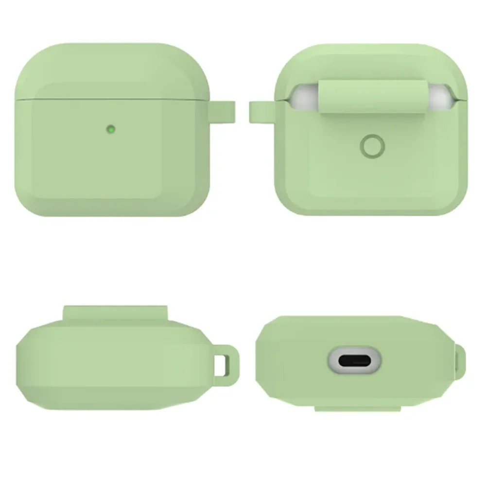 Diamond Pattern Soft Silicone Case for AirPods 4 3 Pro 2 Full Cover Shockproof Scratch Resistant Protective Durable Anti-Slip