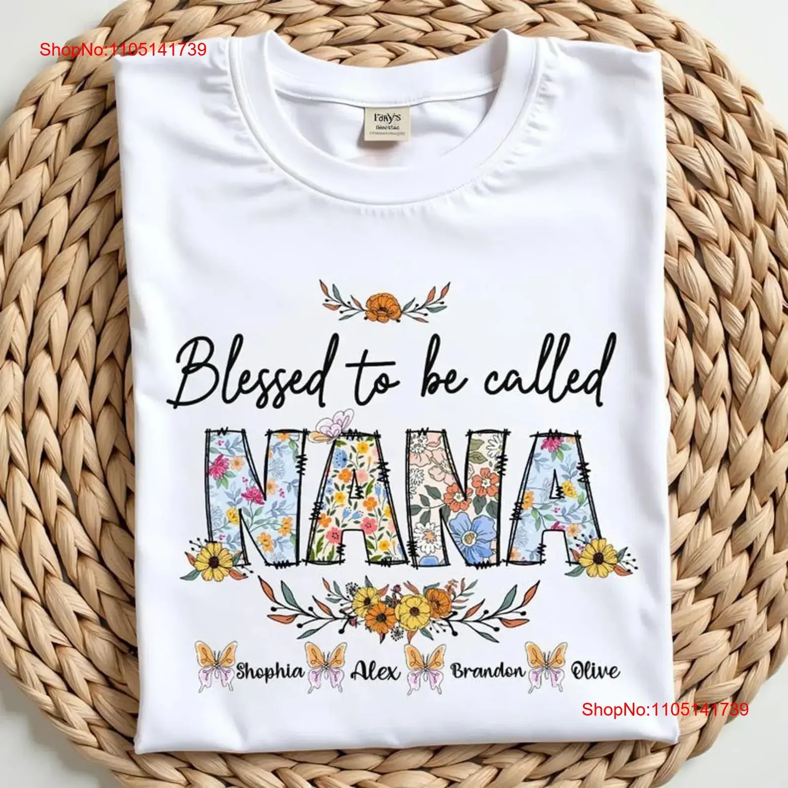 

Футболка Blessed To Be Called Nana, персонализированная винтажная потертая графика homme, эластичная дизайнерская одежда