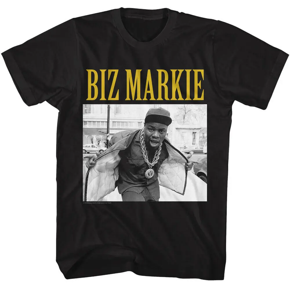 Biz Markie Open Jacket Gold Streets Of London Men's T Shirt Rap Music Merch