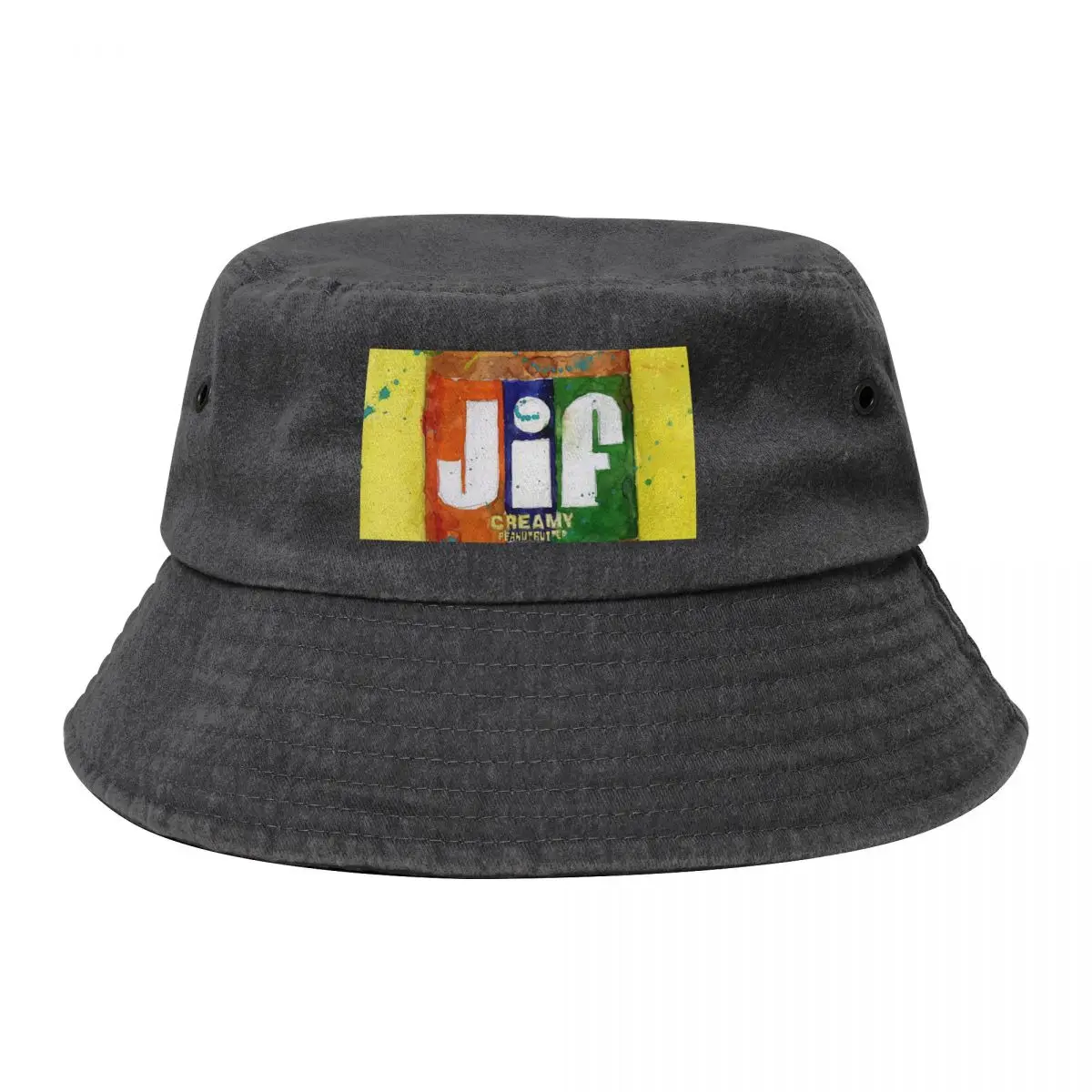 Jif Peanut Butter - Vintage - Kitchen Art Bucket Hat Horse Hat Fluffy Hat hiking New Men Women's