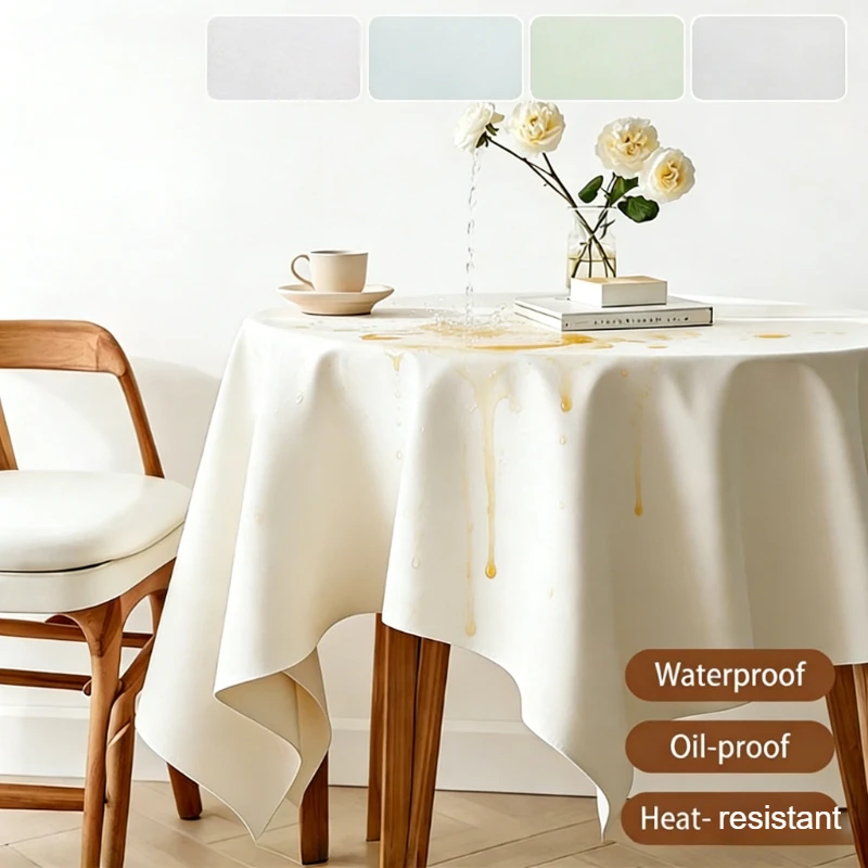 

NEW1pc Tablecloth Pad in Durable Waterproof Sheepskin,Round Waterproof Tablecloth,Suitable for Family Dining,Outdoor Activities