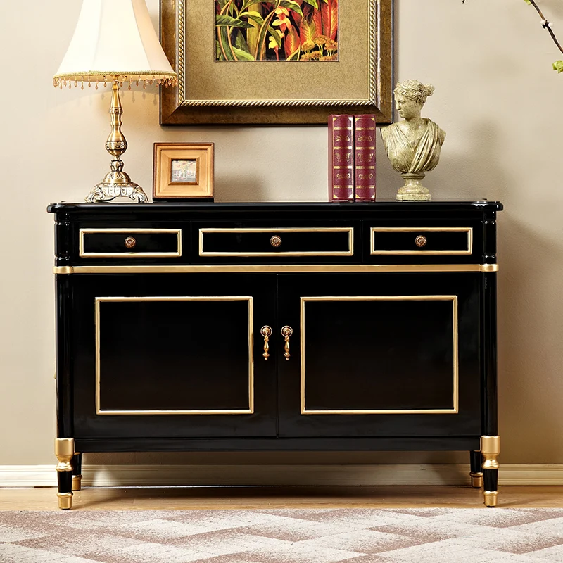 

New Classical Sideboard European Style Entrance Cabinet Hall Cabinet American Curio Cabinet Locker Storage Cabinet