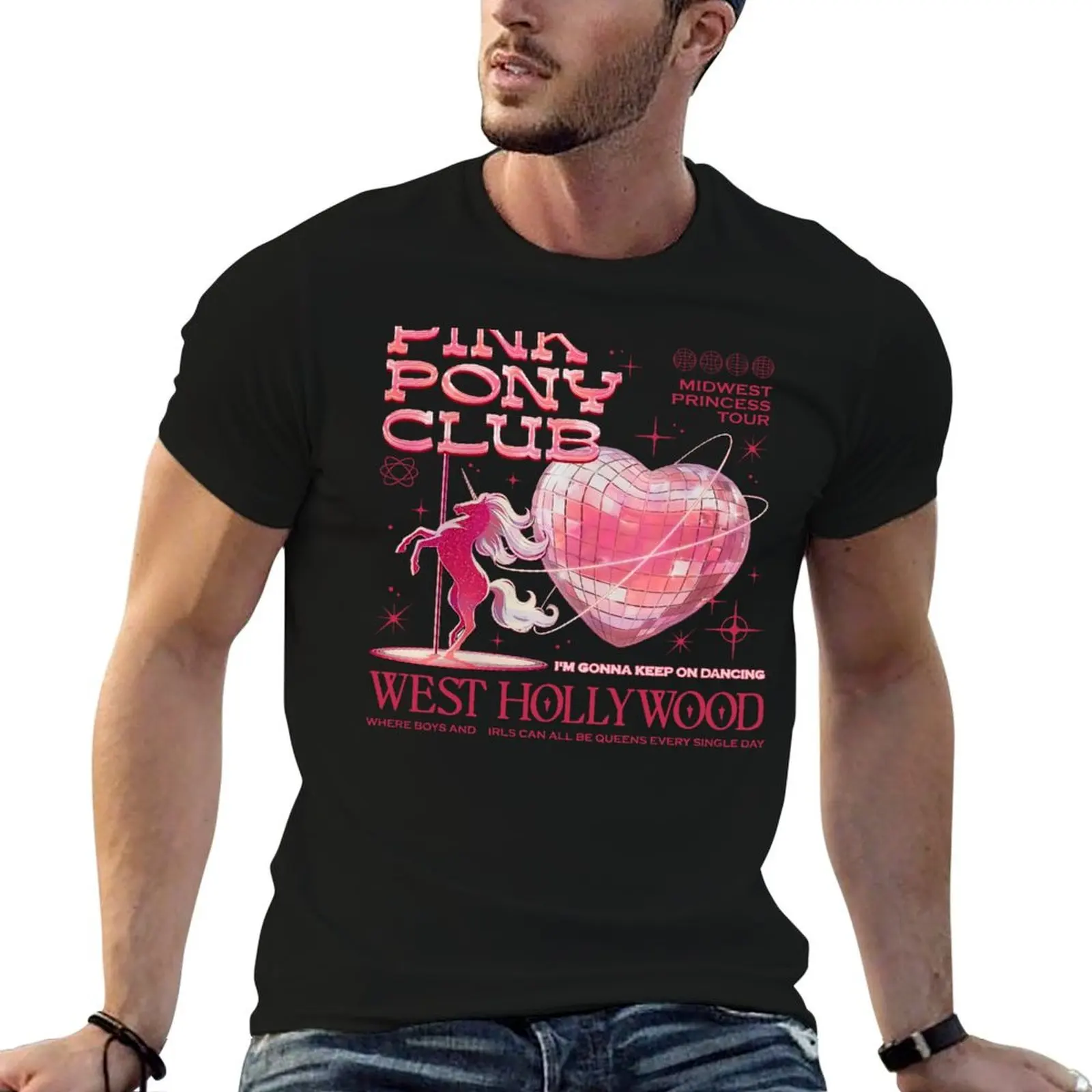

Chappell Roan Pink Pony Club Retro T-Shirt man t shirts for men casual t shirt men 100% cotton luxury brand T-Shirt