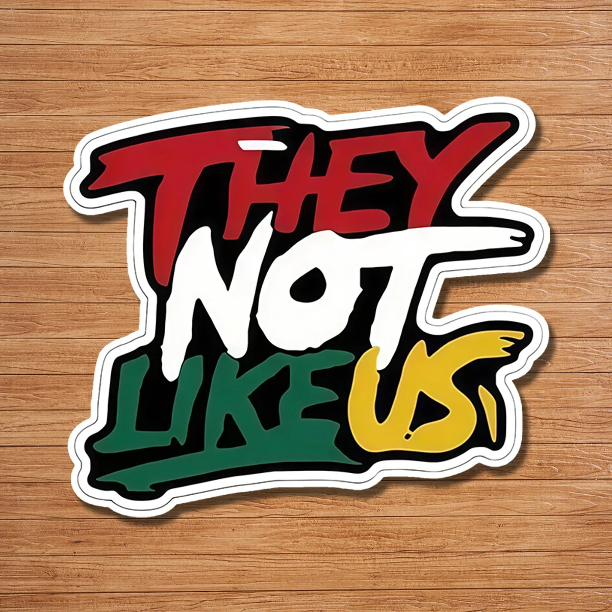 

3inch "stand out from the crowd" self-adhesive pvc stickers | high-gloss graffiti decals | flexible vinyl material, perfect